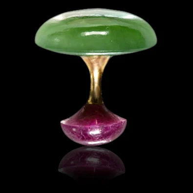 Jade green yellow gold