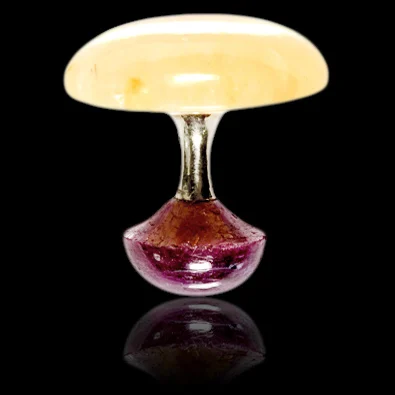 Sapphire yellow white gold